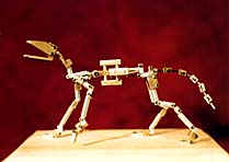 This armature has more than 20 individual joints.