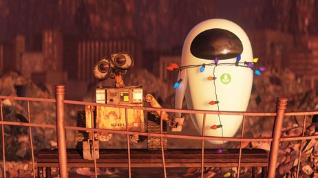 Pixar consulted with Apple on design for the film, and maybe that's why EVE looks a lot like an iPod.