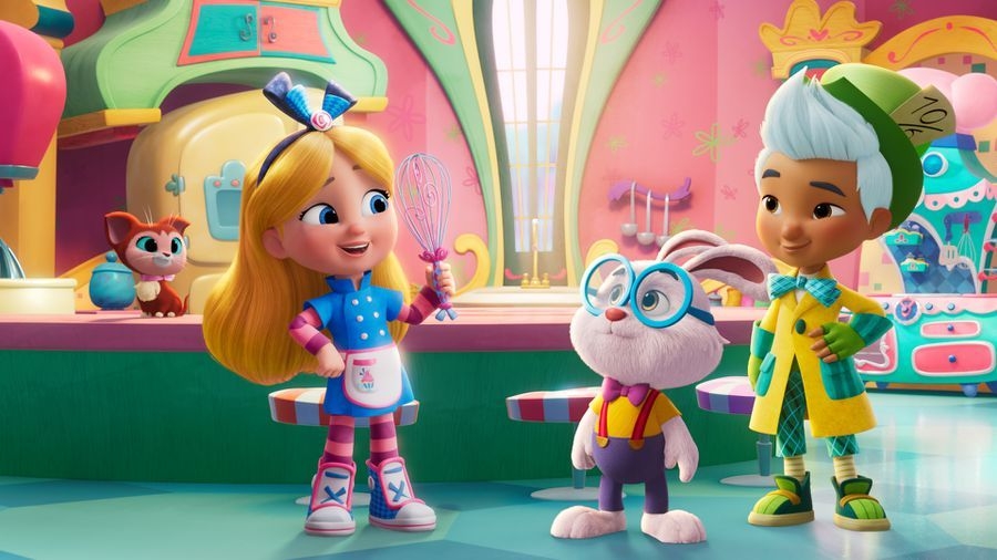 Disney Junior Alice's Wonderland Bakery Friends Set of 6 Figures Kids Toys  New
