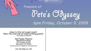 PETE'S ODYSSEY PREMIERE ON FRIDAY, OCT. 9TH at 6:00 pm